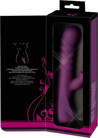 Вібратор для тіла JAVIDA Rabbit Vibe - 10 режимів, стимулятор клітора, 12.8-13.3 см, фіолетовий