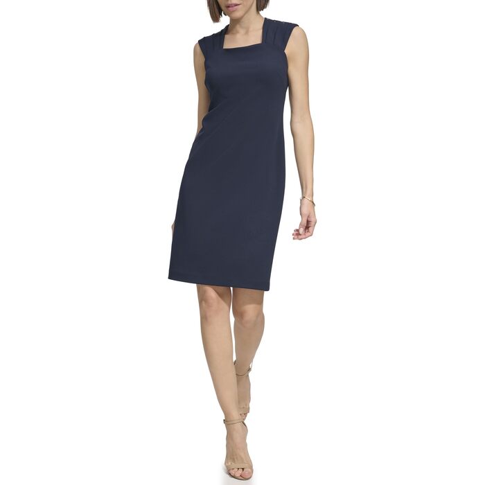 Сукня Tommy Hilfiger Scuba Crepe Rivet, колір Sky Captain (32)