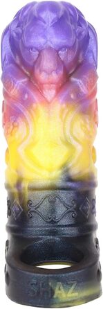 Силіконова маска для пеніса - реалістична чоловіча накладка з кільцем для яєчок, потовщена чоловіча накладка для збільшення пеніса та продовження статевого акту, G-spot екстендер