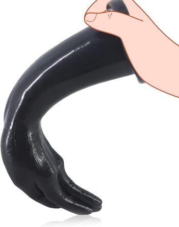Анальний тренажер Roluck з реалістичним дизайном, 30 см, чорний