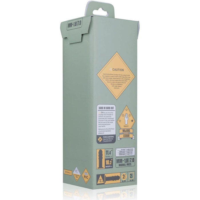 Дилда MadBull Muzzl Dildo Schwarz - чорна дилда