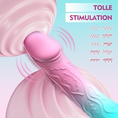 Вібратор-Дільдо для жінок з точковою стимуляцією G-зони, 10 режимів вібрації, ергономічний секс-іграшка