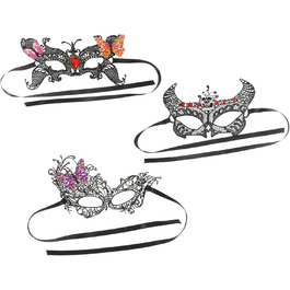 Маска для обличчя у вигляді голови бика, 12 шт. - аксесуар для вечірки, карнавалу, костюму, Венеціанської маскарки, тканинна