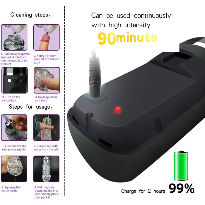 Електрична пеніс-насос Jpscor з 10 вібраційними та вакуумними режимами - тренувальний пристрій для чоловіків