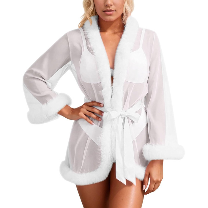 Жіноча білизна комплект великих розмірів: бюстгальтер та танга з еластичної шкіри (Wetlook) для вечірок, білий, розмір M