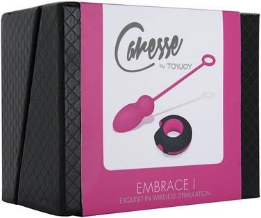 Toyjoy Caresse Embrace II: Вібраційний яйцеподібний масажер з дистанційним керуванням, фіолетовий (1 шт.)