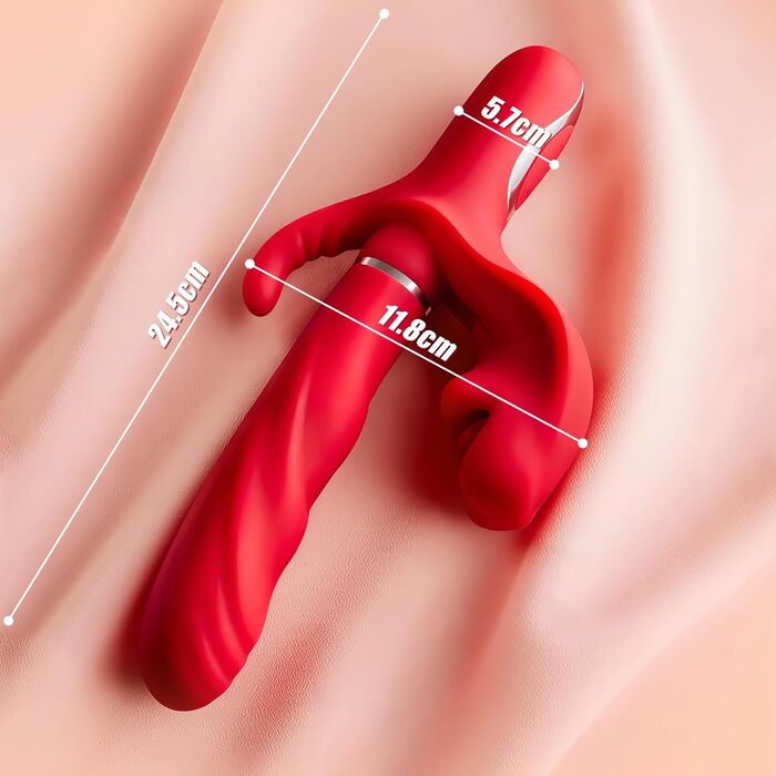 Вібратор для жінок Roluck 3-в-1: 5 режимів лизання, 5 вібрацій та 5 імпульсів