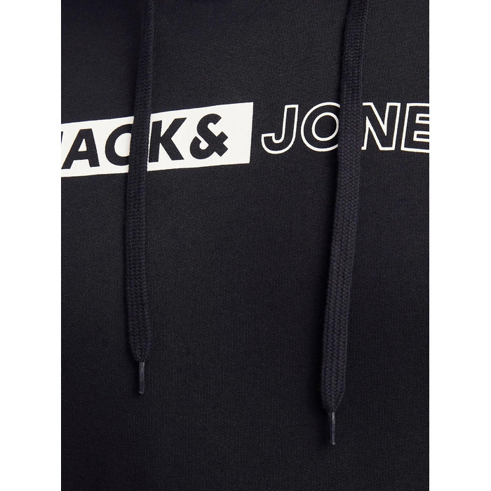 Чоловічий теплий худі з принтом JACK & JONES Basic Kapuzen Sweatshirt, колір Dusty Olive/Green, великий розмір 8XL