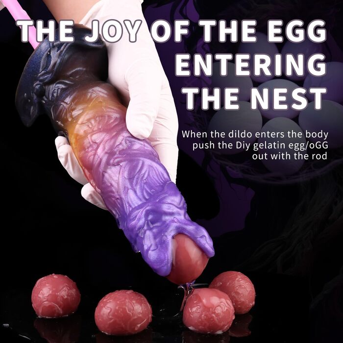 Анальний дildo Hrekssi Alien Ovipositor з набором 5 перлин для ануса, масажер G-Spot та простати, секс-іграшка для жінок, чоловіків та пар