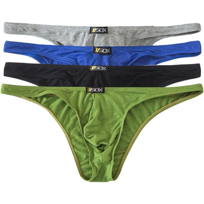 Чоловіча труси QiaTi: танга, сліпи, боксери (8 шт. в упаковці) - M