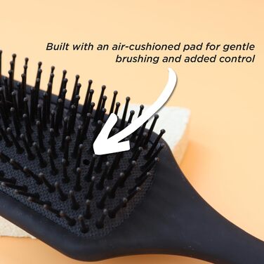 Масажна щітка для волосся Denman Paddle Brush D84, 9 рядів щетинок, 1 шт.