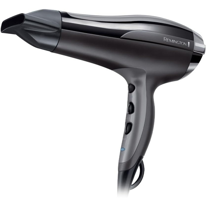Фен для волосся Remington Pro-Air D5210 з іонним керамічним кільцем, дифузором та концентратором, 2400 Вт, чорний