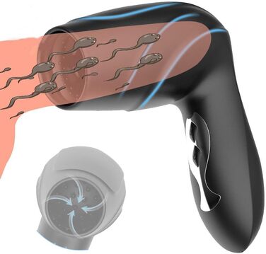 Електричний мастурбатор Kuaecr з 10 режимами вібрації, автоматичний, з телескопічною функцією та стимулятором еякуляції для чоловіків