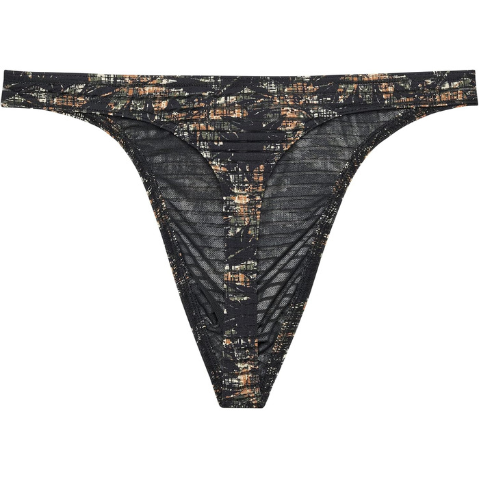 Танга чоловічі HOM Iraty XL, нерегулярні смуги з квітковим камуфляжем