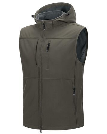 Чоловічий жилет Softshell 33,000ft водонепроникний легкий outdoor для роботи та активного відпочинку, оливковий