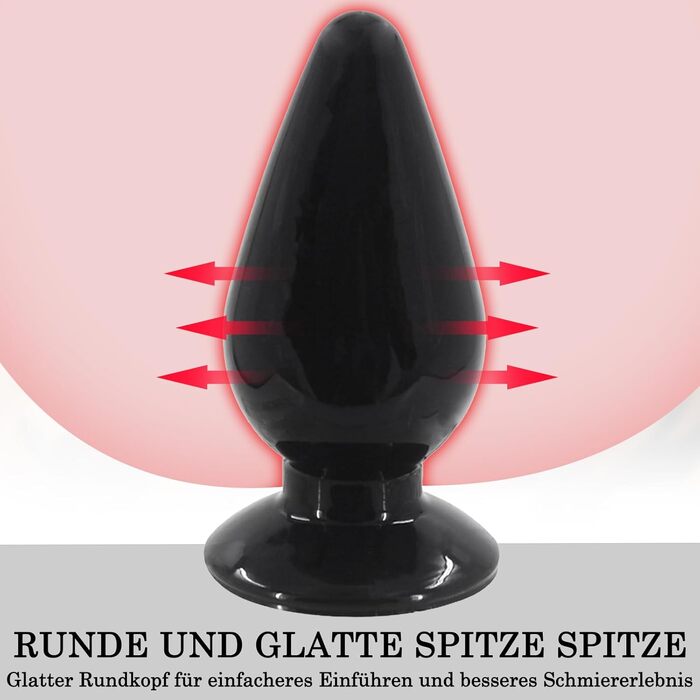 Анальний плагін великого розміру 3 в 1, набір анальних куль, секс-іграшка для пар (чорний)