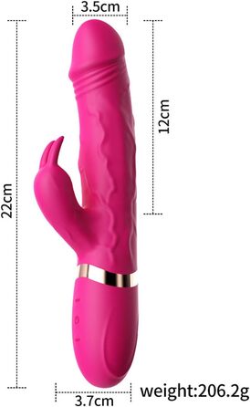 Вібратор G-Punkt Klassischer, 10 режимів вібрації, силіконовий дildo-вібратор, масажний стрижень для жінок та пар, фіолетовий