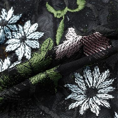 Чоловіча сорочка Yeuyyben з квітковою вишивкою, прозора, літня, з короткими рукавами, для вечірок, клубів, випускних, чорна