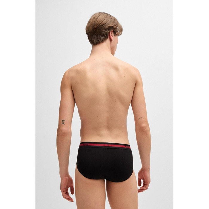 Чоловічі труси Hugo (XL, чорний) з логотипом Triple Planet, 3 шт. з бавовни