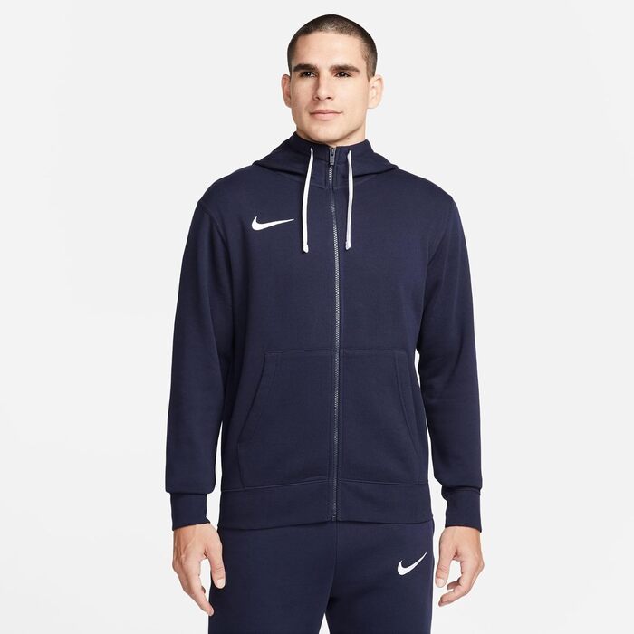 Чоловіча спортивна куртка-худі Nike Park 20 Full Zip з капюшоном, Obsidian/White, розмір S