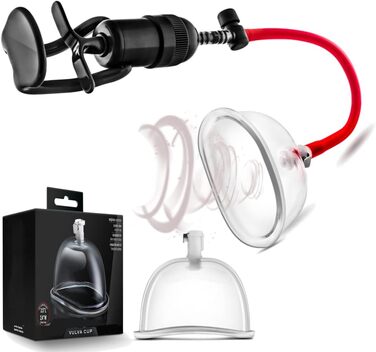 Масажер для клітора з силікону, вакуумний насос для жіночих інтимних задоволень. Набір для пар