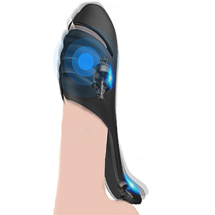 Мастурбатор для чоловіків ChicLSQ Penistrainer з 9 режимами вібрації, подвійний мотор, силікон