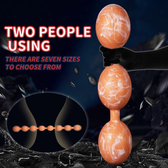 Анальні кулі з силікону Leyuye, екстра-довгі, анальна ланцюжок, плагін, для сексуальної стимуляції, чоловіки/жінки (XXXXL)