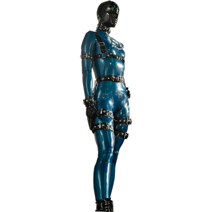 Кайтсуїт з латексу для тіла, білий, розмір S - фетиш костюм