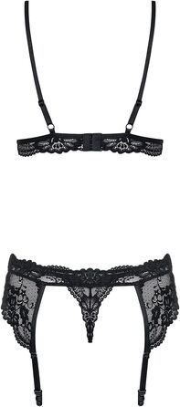 Комплект нижньої білизни Obsessive BH та труси L/XL, чорний (1 шт.)