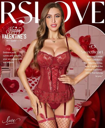 Бюстгальтер RLOVE з пуш-ап ефектом, корсетний, чорний (S, Бордовий)