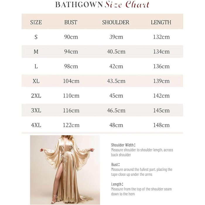 Шовковий халат для нареченої з мереживом, Kimono, довгі рукави, шампань, для весілля та вечірки