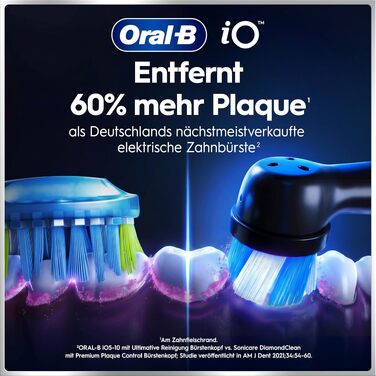 Електрична зубна щітка Oral-B iO Series 6 Black Lava: 5 режимів очищення, 3 насадки та дорожній футляр