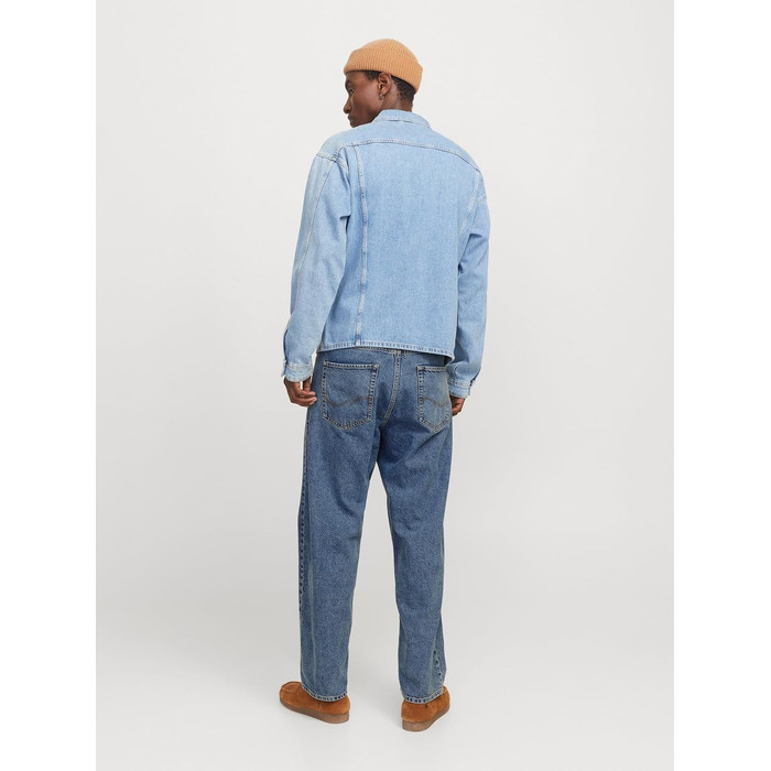 Чоловічі джинси Jack & Jones JJIALEX Baggy Fit синього кольору, денім