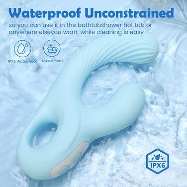 Набір вібраторів для жінок та пар Buntune: силіконовий вібратор з 10 режимами, водонепроникний, для стимуляції G-точки та подвійної стимуляції