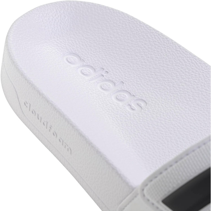 Чоловічі тапочки-шльопанці adidas Adilette Shower Velcro білі з чорним (розмір 46 EU)