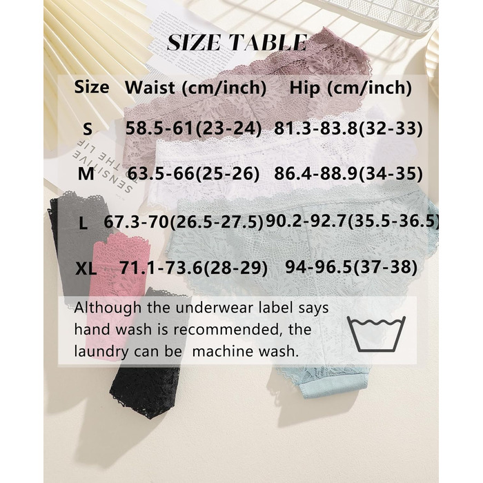 Сексуальні жіночі труси-сліпи з бавовни та мереживом, 5 шт. (Чорний*2, Каштаново-коричневий, Хакі, Білий, Сіро-блакитний), розмір S