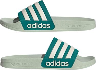 Чоловічі тапочки-шльопанці adidas Adilette Shower Velcro Linen Green Wonder White Equipment Green, розмір 43 EU