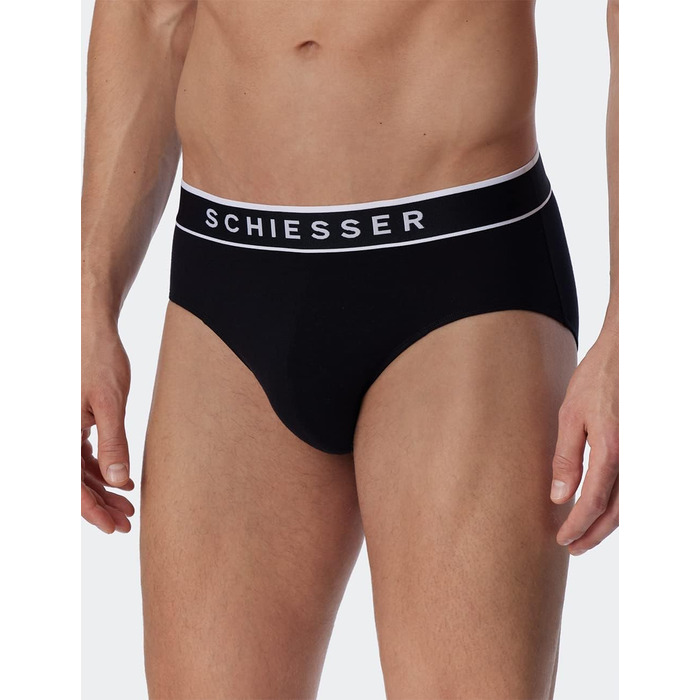 Труси чоловічі Schiesser 3 шт. Bio Baumwolle Multipack Organic XL чорні
