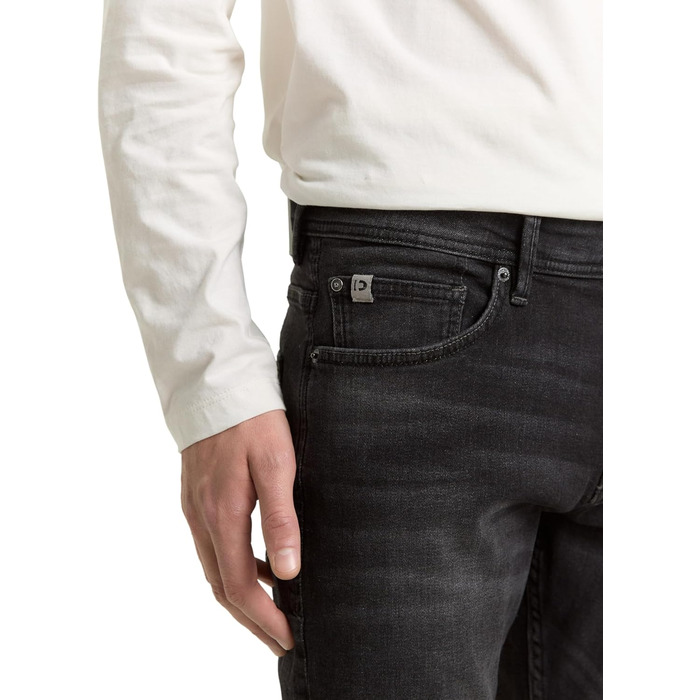 Чоловічі джинси Tom Tailor Denim Piers Slim Fit, чорні (34W / 30L)