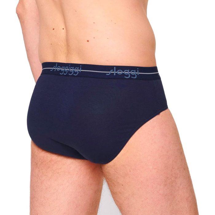 Sloggi 6 шт. чоловіча труси Start - труси-сліп/боксер - дихаюча білизна XL синій / темно-синій