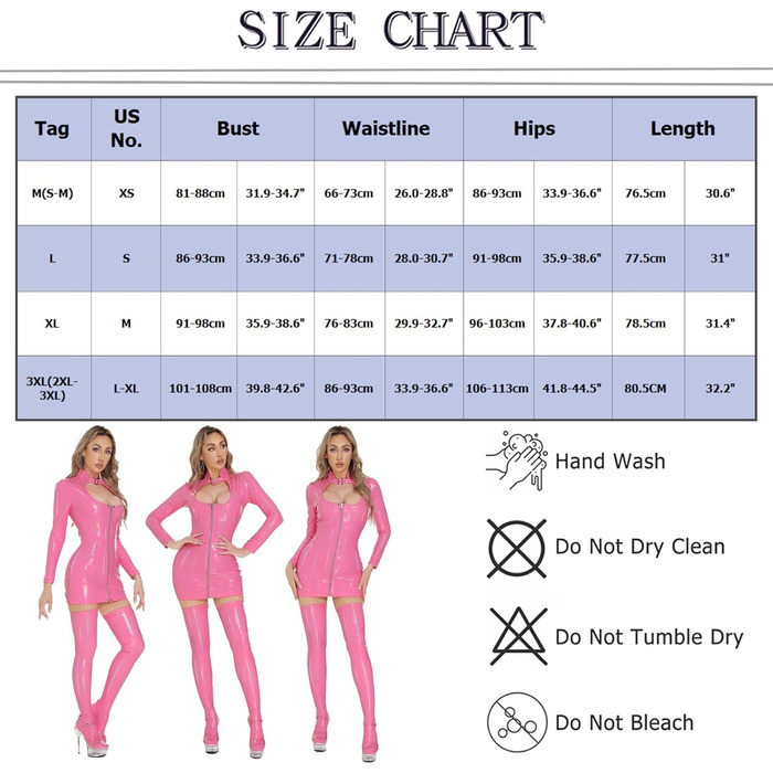 Комбінезон Maeau з еластичного латексу Wetlook: міні-спідниця, хутро, короткий, стрейч, легінси, Pu, блискітки, боді, довгі рукави, клубний стиль, облягаючий, XS-XL (Рожевий, S-M)