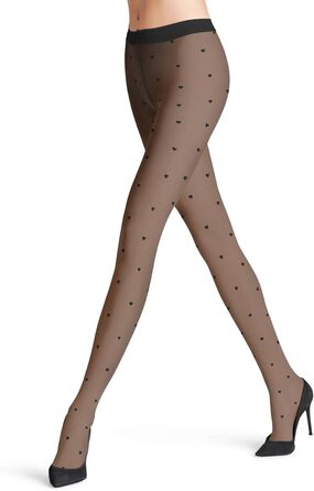 Шкарпетки-шкарпетки Falke x Kaviar Gauche для жінок, прозорі, розкішні, для весілля, без гумки, з тонким швом на кінчику, м'яка тканина, 1 шт, білий перламутр 2036 Lace (S, чорний 3009 Love)