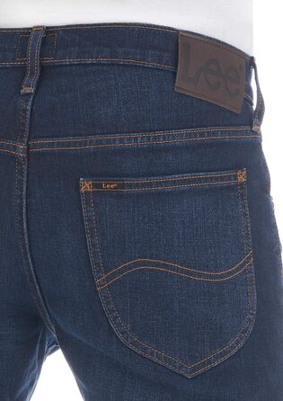 Чоловічі джинси Lee Daren Regular Fit Stretch, прямий крій, темно-сині, 36W/32L