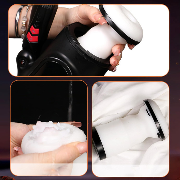 Електричний мастурбатор для чоловіків з LCD-дисплеєм, 9 режимів насосу та 5 режимів вібрації