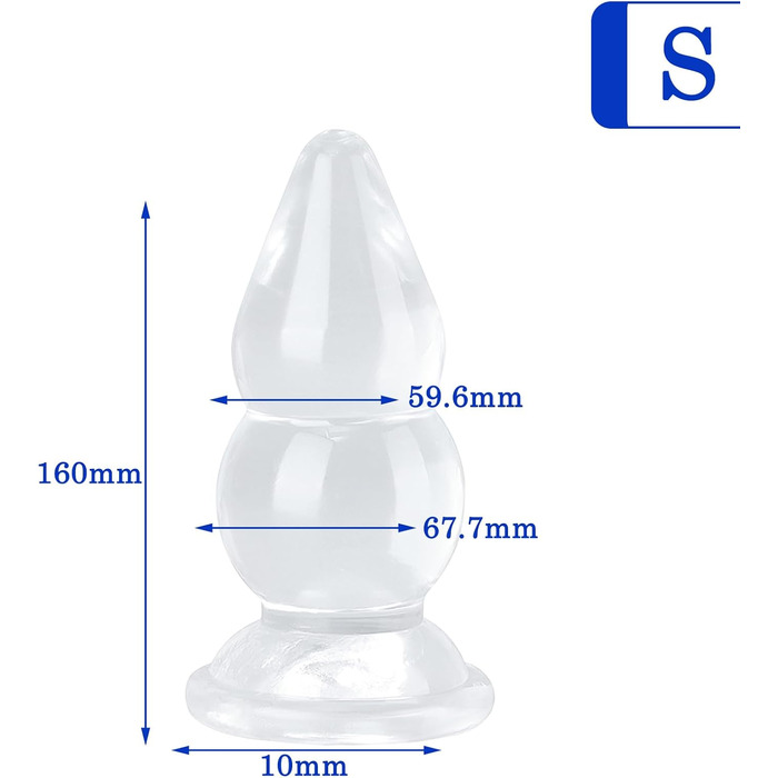 Анальний секс-іграшка BDSMYOU: розширювач ануса, 38 см, з присоскою, для пар та індивідуального використання