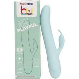 Вібратор Rabbit Control з ефектом штовхання та гнучким вібраційним важелем - Be Playful