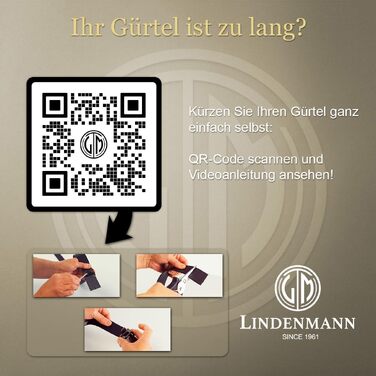 Чоловічий автоматичний ремінь LINDENMANN з натуральної шкіри, колір коньячний, ширина 35 мм, довжина 130 см (розмір XXL) для бізнесу та повсякденного стилю
