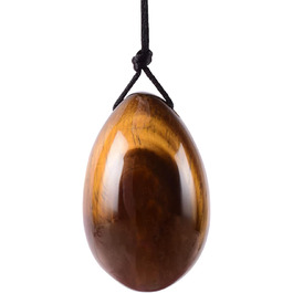 Яскравий тигровий камінь Yoni Jade Egg - тренажер Кегеля для зміцнення м'язів піхви, масажер з жадеїту, маленький (великий)