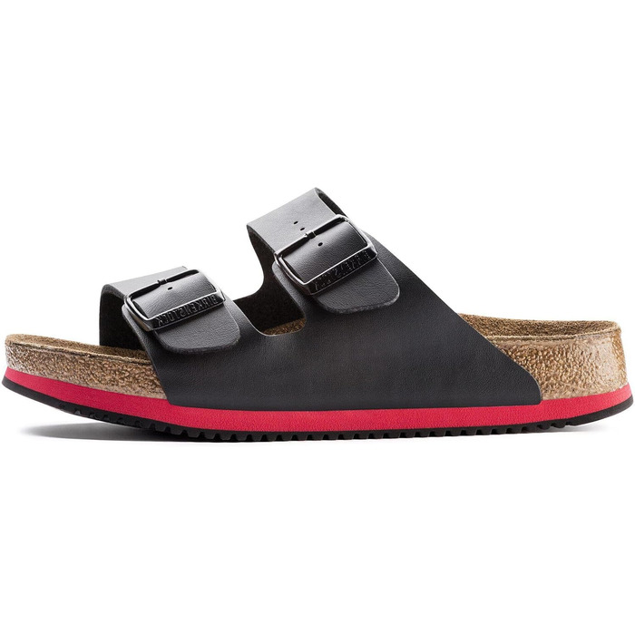 Сандалії Birkenstock Arizona Superlauf чорно-червоні, розмір 42 EU