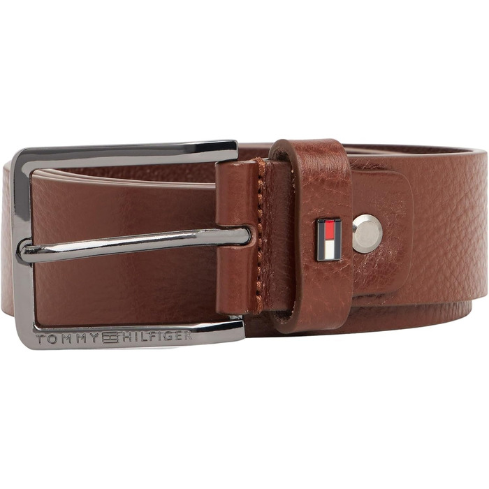 Чоловічий шкіряний ремінь Tommy Hilfiger Oliver, коричневий (Coffee Bean), 110 см